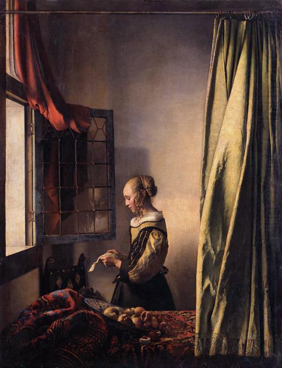 VERMEER VAN DELFT, Jan Girl Reading a Letter at an Open Window china oil painting image